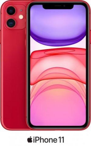 אייפון Apple iPhone 11 128GB צבע אדום - שנה אחריות יבואן רשמי - ללא מטען וללא אוזני