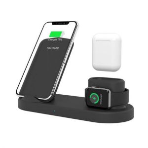4 In 1 10W Qi Wireless Charger Watch Charger Earbuds Charger Phone Holder For Smart Phone for iPhone for Samsung Apple Watch Apple