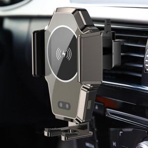 Bakeey 10W LED Light Infrared Induction Fast Charging Wireless Charger Car Holder For iPhone 8Plus XS 11Pro Oneplus 6 Pro 7T Xiaom