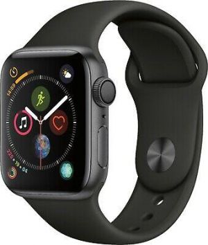 Apple Watch Series 4 40mm GPS Space Gray Aluminum Case with OEM Black Sport Band