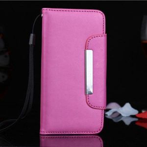 Frosted Strap Wallet PU PC Leather Case For iPhone 6 Plus &amp; 6s Plus
